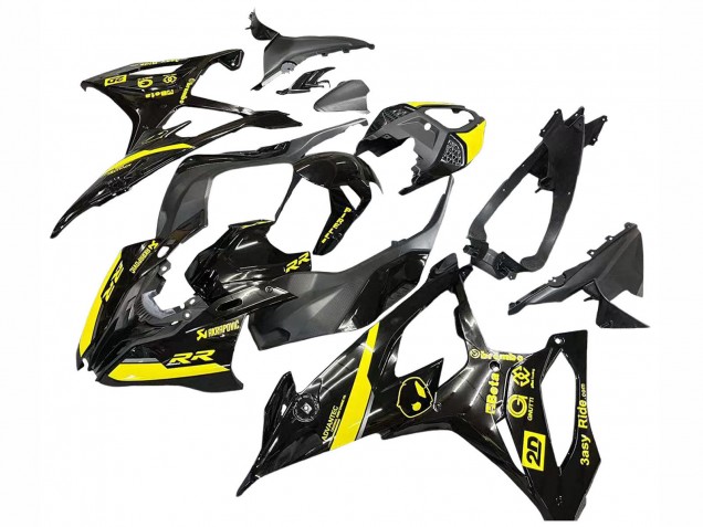 2019-2022 Glossy Black Yellow BMW S1000RR Motorcycle Fairings Canada