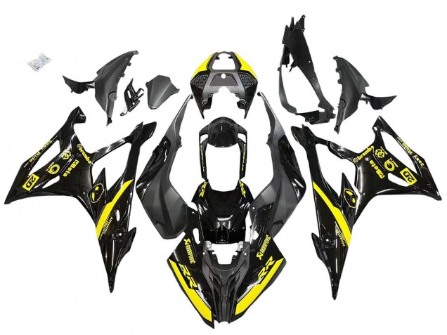 2019-2022 Glossy Black Yellow BMW S1000RR Motorcycle Fairings Canada