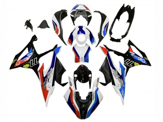 2019-2022 Blue Red White 77 BMW S1000RR Motorcycle Fairings Canada