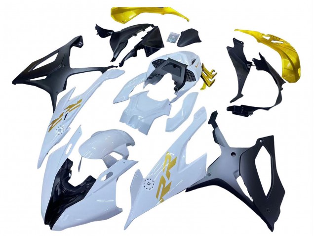 2019-2022 White Gold BMW S1000RR Motorcycle Fairings Canada