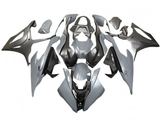 2019-2022 Grey Black Carbon Fiber BMW S1000RR Motorcycle Fairings Canada