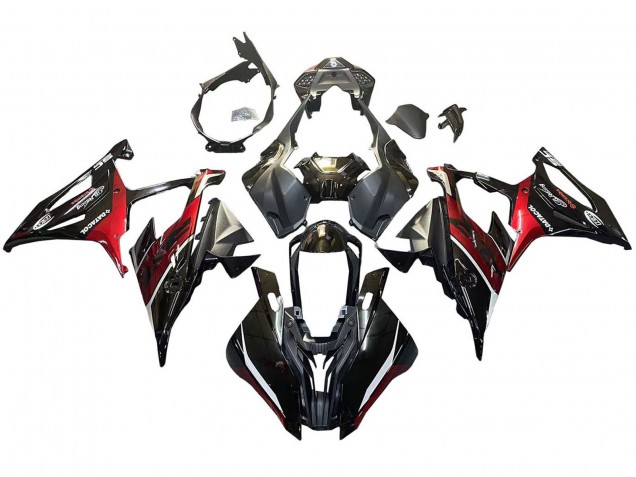 2019-2022 Black Dark Red BMW S1000RR Motorcycle Fairings Canada