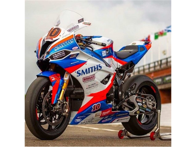 2019-2022 White Blue Red Smiths BMW S1000RR Motorcycle Fairings Canada
