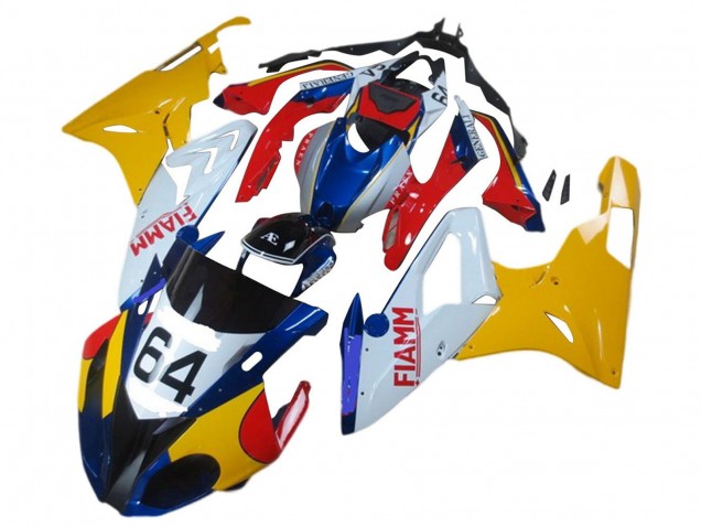 2017-2018 Yellow White Red Blue Fiamm 64 BMW S1000RR Motorcycle Fairings Canada
