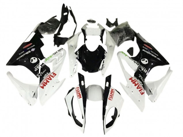 2017-2018 White Black Fiamm BMW S1000RR Motorcycle Fairings Canada