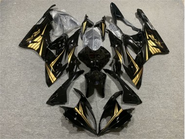 2015-2016 Glossy Black Gold BMW S1000RR Motorcycle Fairings Canada