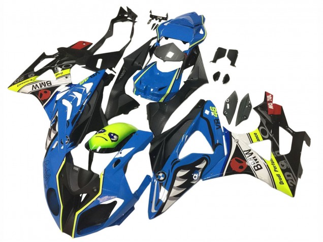 2009-2014 Blue Yellow Red Black Shark VR 46 BMW S1000RR Motorcycle Fairings Canada