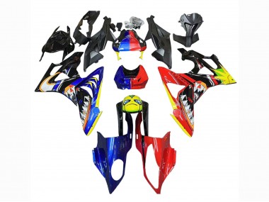 2009-2014 Red Blue Yellow Shark BMW S1000RR Motorcycle Fairings Canada