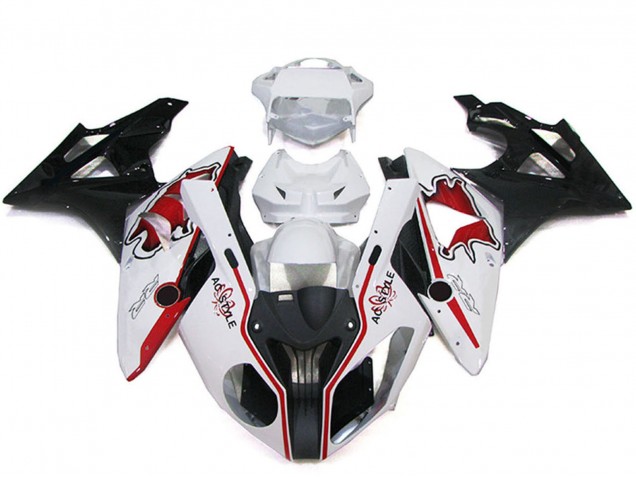 2009-2014 White Red Glossy Black BMW S1000RR Bike Fairings Canada