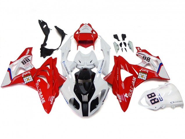 2009-2014 White Red BMW S1000RR Motorcycle Fairings Canada