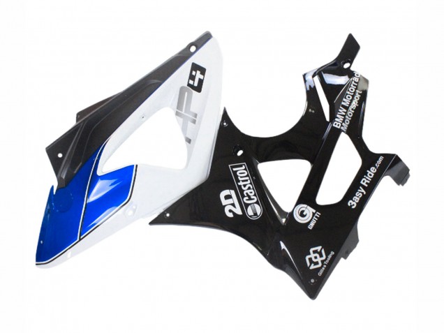 2009-2014 White Blue Glossy Black Castrol BMW S1000RR Motorcycle Fairings Canada