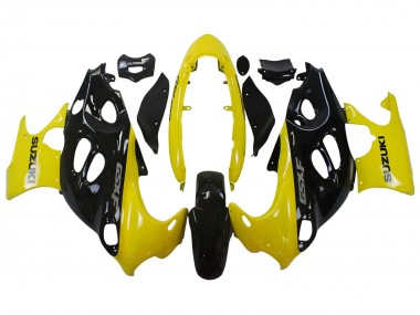 2004-2006 Glossy Black Yellow Suzuki GSX600F/GSX750F Motorcycle Fairings Canada