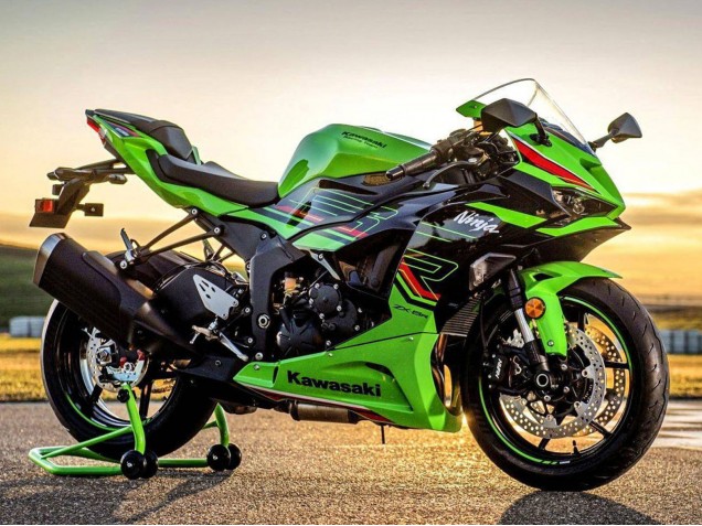 2023-2025 Green Black Kawasaki ZX6R Motorcycle Fairings Canada
