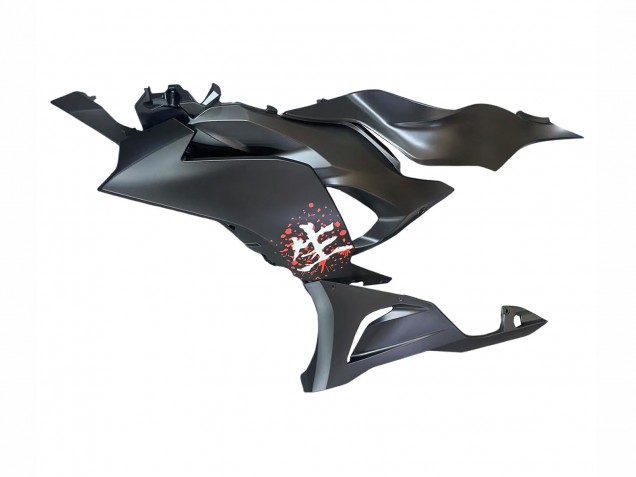 2023-2025 Black White with Flower Kawasaki ZX6R Motorcycle Fairings Canada