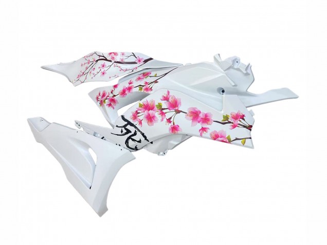 2023-2025 Black White with Flower Kawasaki ZX6R Motorcycle Fairings Canada