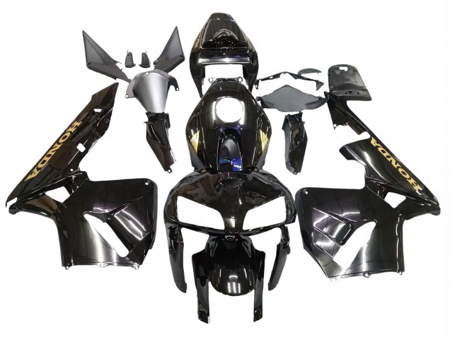 2005-2006 Black with Gold Logo Honda CBR600RR Motorcycle Fairings Canada