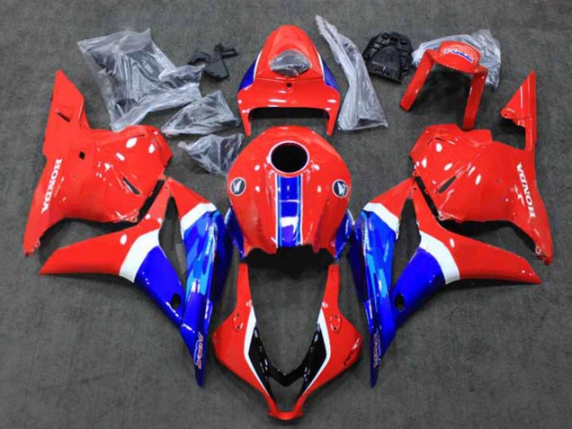 2009-2012 White Red Blue HRC Honda CBR600RR Motorcycle Fairings Canada