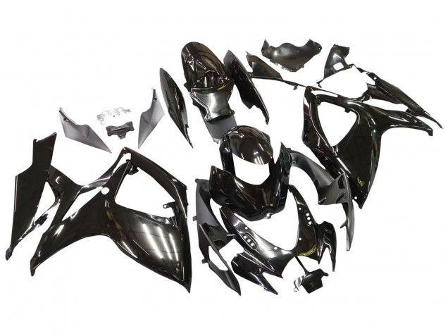 2006-2007 Glossy Black Suzuki GSXR 600 / GSXR 750 Motorcycle Fairings Canada