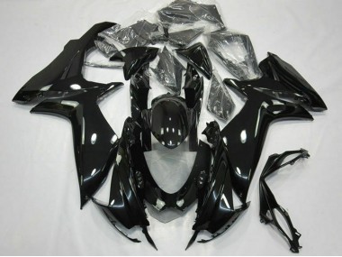 2011-2024 Glossy Black Suzuki GSXR 600 / GSXR 750 Motorcycle Fairings Canada