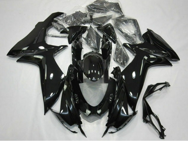 2011-2024 Glossy Black Suzuki GSXR 600 / GSXR 750 Motorcycle Fairings Canada