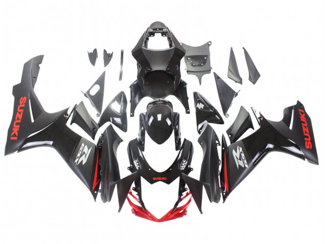 2011-2024 Black Grey Red Line Suzuki GSXR 600 / GSXR 750 Motorcycle Fairings Canada