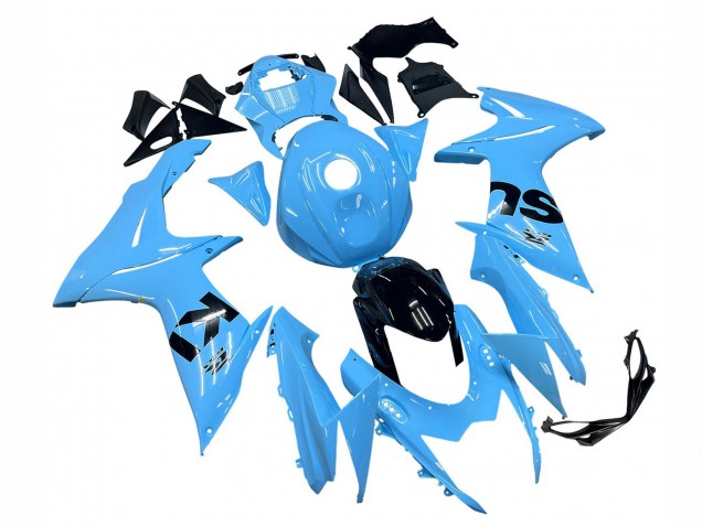 2011-2024 Light Blue Black Suzuki GSXR 600 / GSXR 750 Motorcycle Fairings Canada