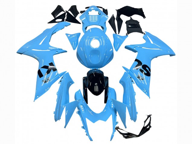 2011-2024 Light Blue Black Suzuki GSXR 600 / GSXR 750 Motorcycle Fairings Canada