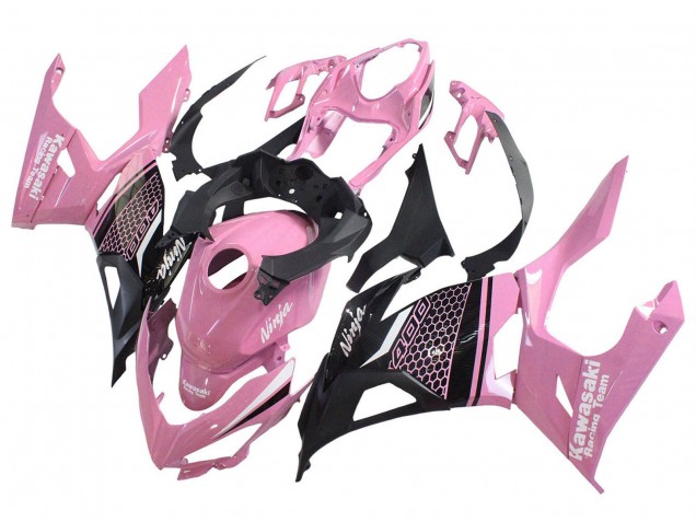 2018-2024 Pink Matte Black Honeycomb Kawasaki Ninja 400 Motorcycle Fairings Canada