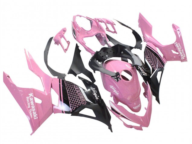 2018-2024 Pink Matte Black Honeycomb Kawasaki Ninja 400 Motorcycle Fairings Canada