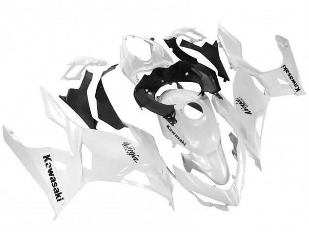 2018-2024 Glossy White Kawasaki Ninja 400 Motorcycle Fairings Canada