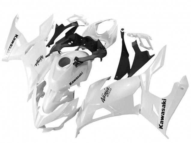 2018-2024 Glossy White Kawasaki Ninja 400 Motorcycle Fairings Canada