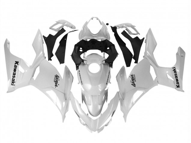 2018-2024 Glossy White Kawasaki Ninja 400 Motorcycle Fairings Canada