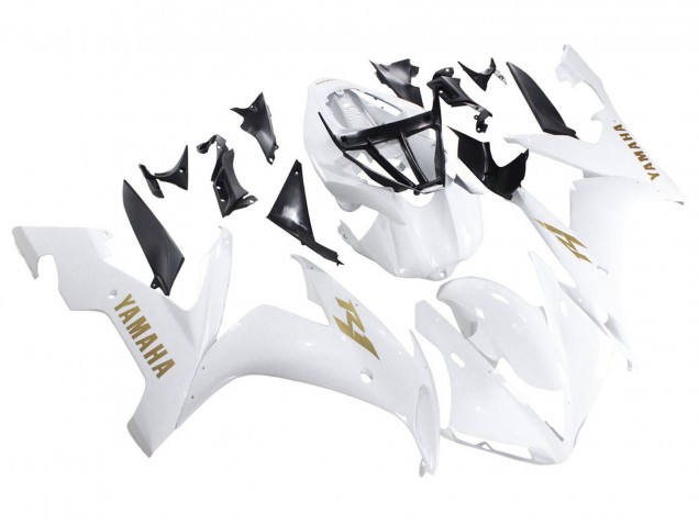 2004-2006 White Gold Decals Yamaha YZF 1000 R1 Motorcycle Fairings Canada