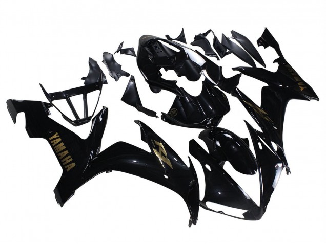 2004-2006 Glossy Black Gold Decals Yamaha YZF 1000 R1 Motorcycle Fairings Canada