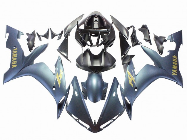 2004-2006 Dark Blue Gold Decals Yamaha YZF 1000 R1 Motorcycle Fairings Canada