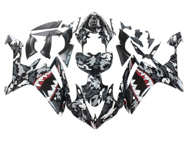 2007-2008 Grey White Camouflage Shark Yamaha YZF 1000 R1 Motorcycle Fairings Canada