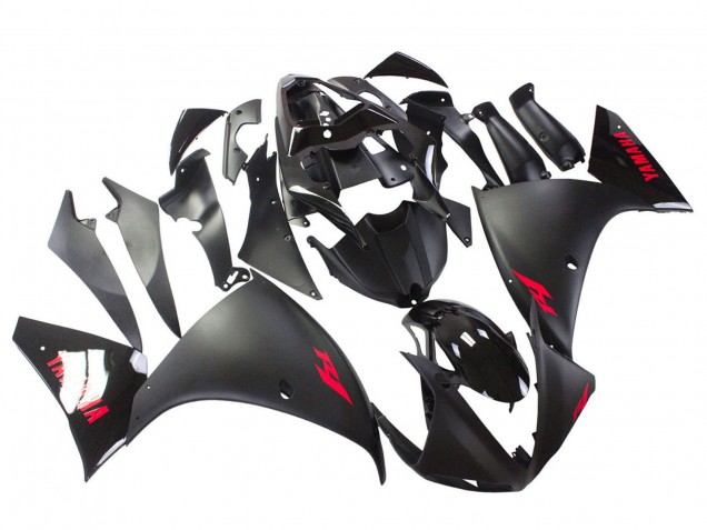 2009-2011 Matte Black Red Decal Yamaha YZF 1000 R1 Motorcycle Fairing Canada