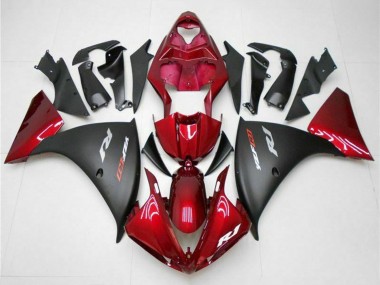 2009-2011 Red Matte Black Yamaha YZF 1000 R1 Motorcycle Fairings Canada