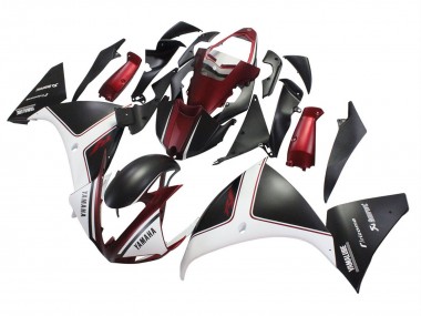 2009-2011 Red White Matte Black Yamaha YZF 1000 R1 Motorcycle Fairings Canada