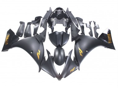 2012-2014 Matte Black Gold Decals Yamaha YZF 1000 R1 Motorcycle Fairings Canada