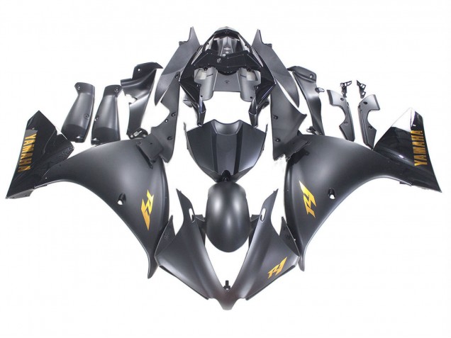 2012-2014 Matte Black Gold Decals Yamaha YZF 1000 R1 Motorcycle Fairings Canada