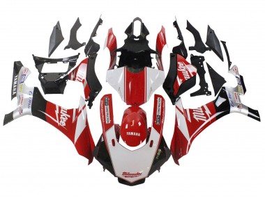 2020-2025 White Red Black Milwaukee Yamaha YZF 1000 R1 Motorcycle Fairings Canada