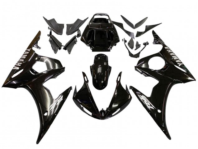 2003-2004 Glossy Black White Decals Yamaha YZF R6 Motorcycle Fairings Canada