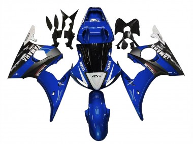 2003-2004 Blue White Glossy Black Yamalube Yamaha YZF R6 Motorcycle Fairings Canada