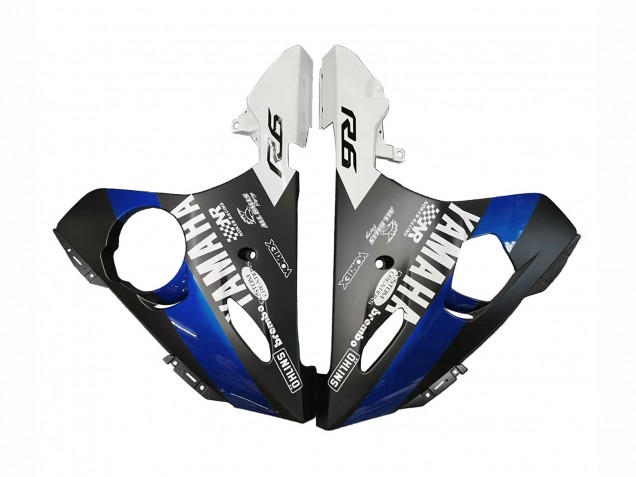 2006-2009 Blue White Glossy Black Yamalube Yamaha YZF R6S Motorcycle Fairings Canada