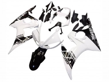 2006-2009 White Glossy Black Yamaha YZF R6S Motorcycle Fairings Canada