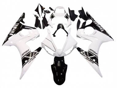 2006-2009 White Glossy Black Yamaha YZF R6S Motorcycle Fairings Canada