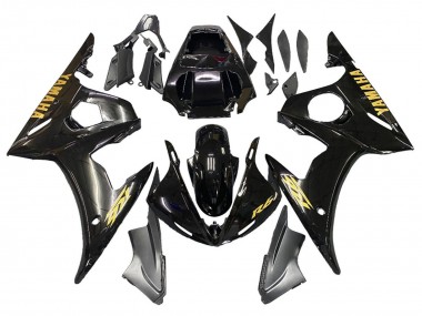 2006-2009 Glossy Black Gold Decals Yamaha YZF R6S Motorcycle Fairings Canada