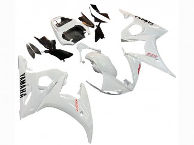 2006-2009 White Yamaha YZF R6S Motorcycle Fairing Kits Canada