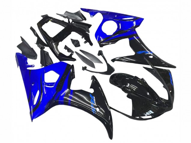 2003-2004 Blue Glossy Black Yamaha YZF R6 Motorcycle Fairing Canada